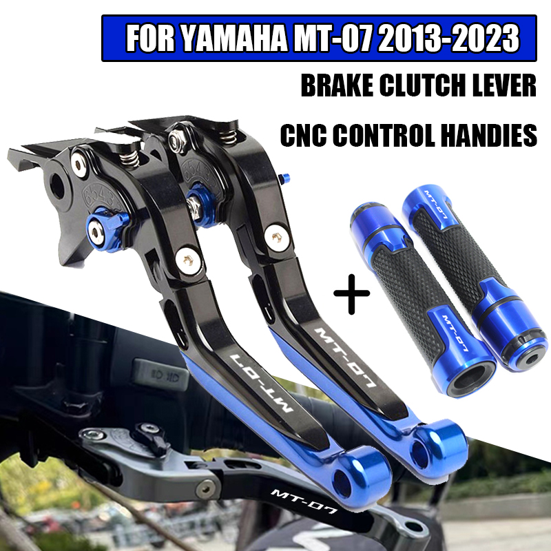 Cnc Aluminum Adjustable Brake Clutch Levers - For MT-07 FZ-07 MT 07 FZ07