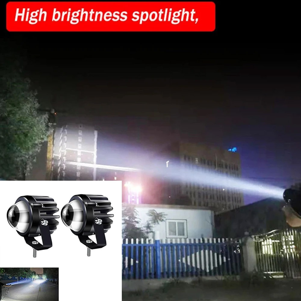 Motorcycle Projector Laser Lig - Universal Motorcycle Led Headlight Projector review and price