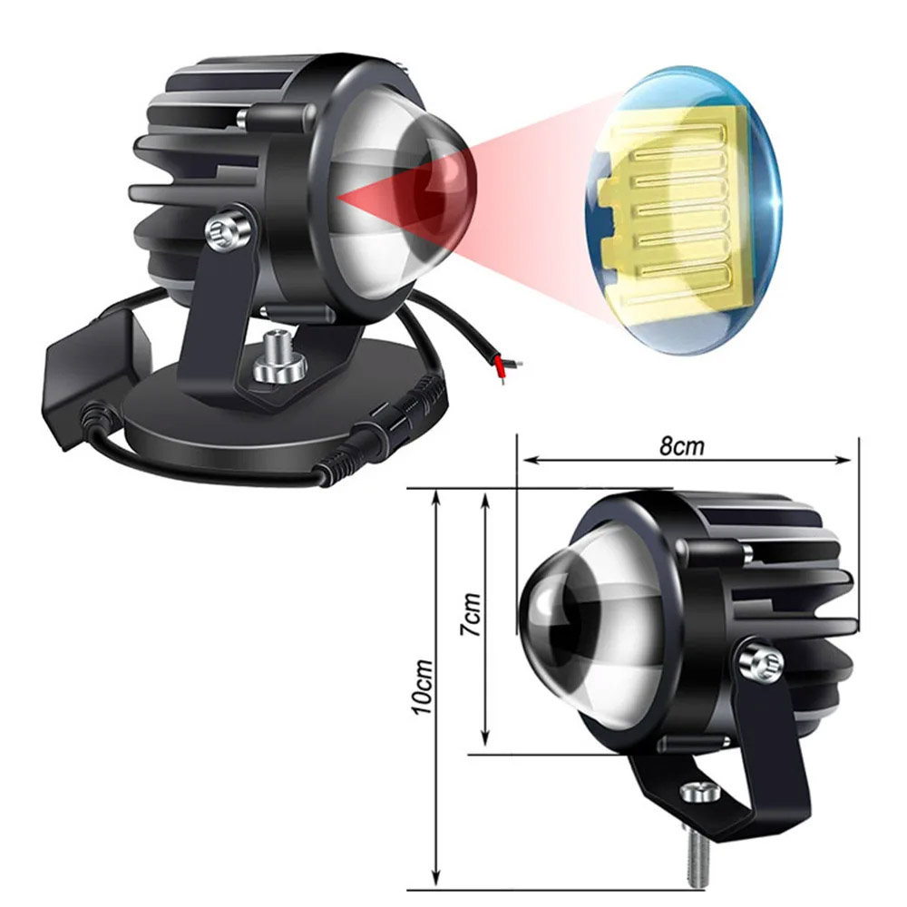 Motorcycle Projector Laser Lig - Universal Motorcycle Led Headlight Projector review and price