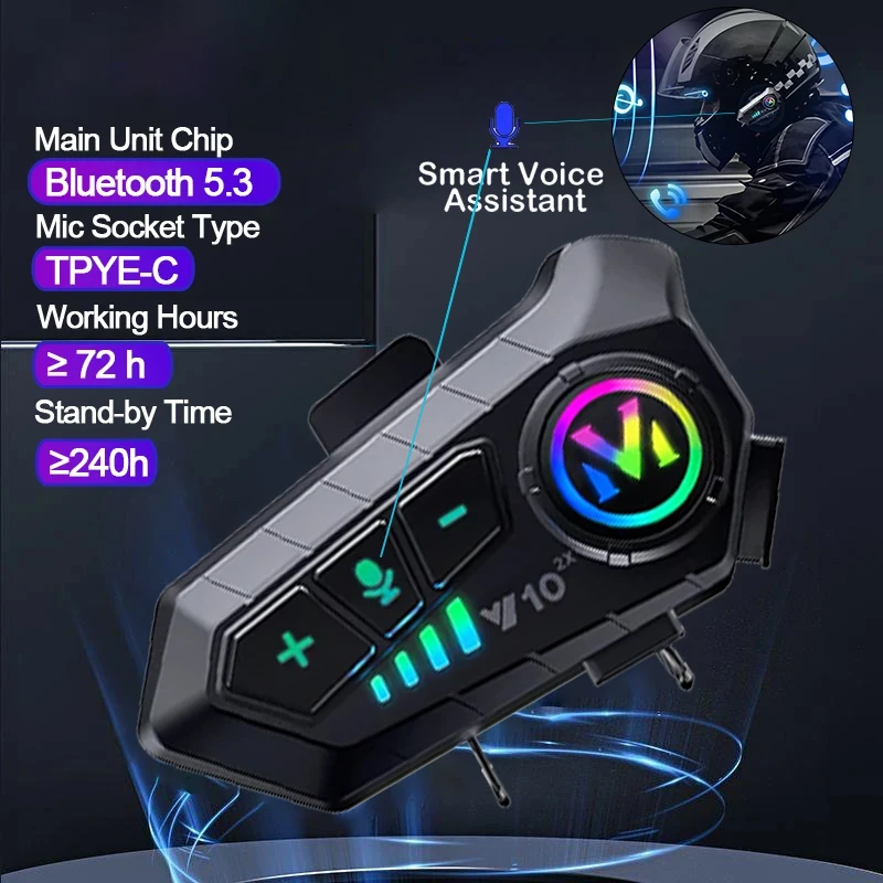 V10 2X Bluetooth Motorcycle He - Full Face Motorcycle Helmet With Bluetooth review and price