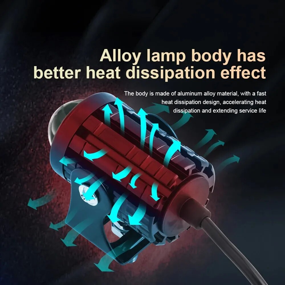 1/2PCS Universal Motorcycle LE - Universal Motorcycle Led Headlight Projector review and price