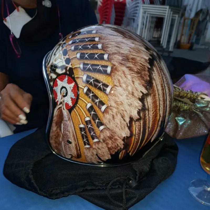 Black Vintage Motorcycle Helme - Vintage Open Face Retro Helmet review and price