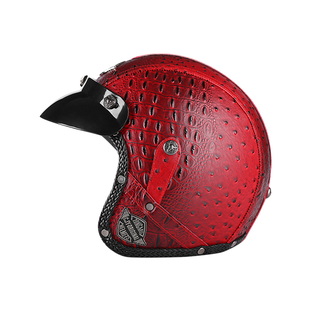 DOT 3/4 Open Face Motorcycle R - Vintage Open Face Retro Helmet review and price