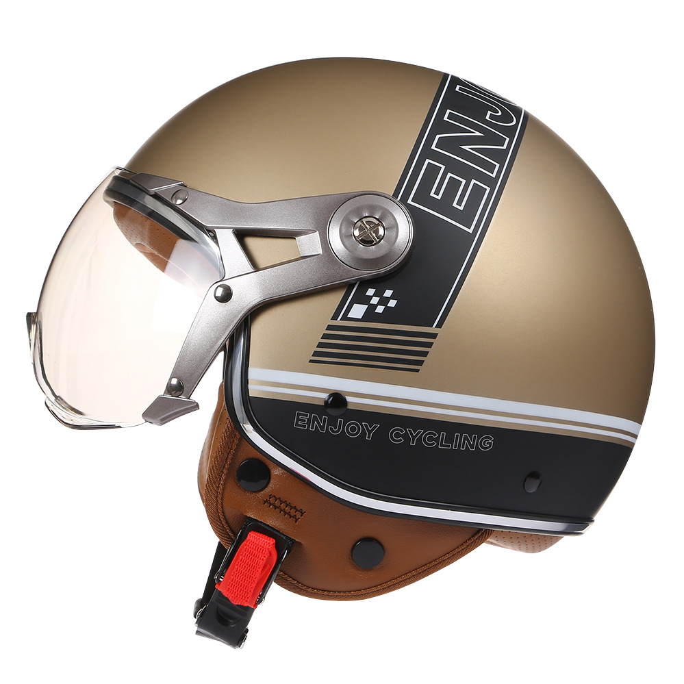 Vintage TT&COCASCOS Motorcycle - Vintage Open Face Retro Helmet review and price