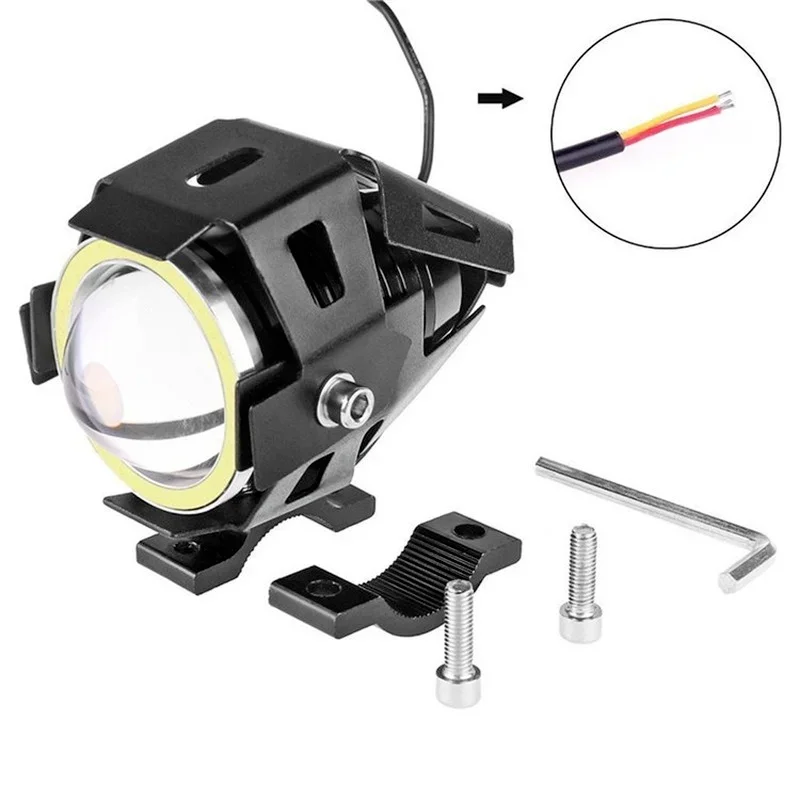U7 LED Auxiliary Bright Motorc - Universal Motorcycle Led Headlight Projector review and price