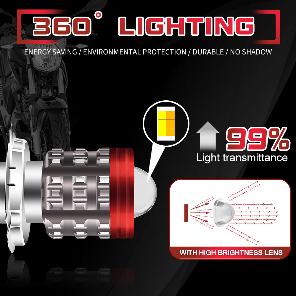 Universal H4 LED Motorcycle He - Universal Motorcycle Led Headlight Projector review and price