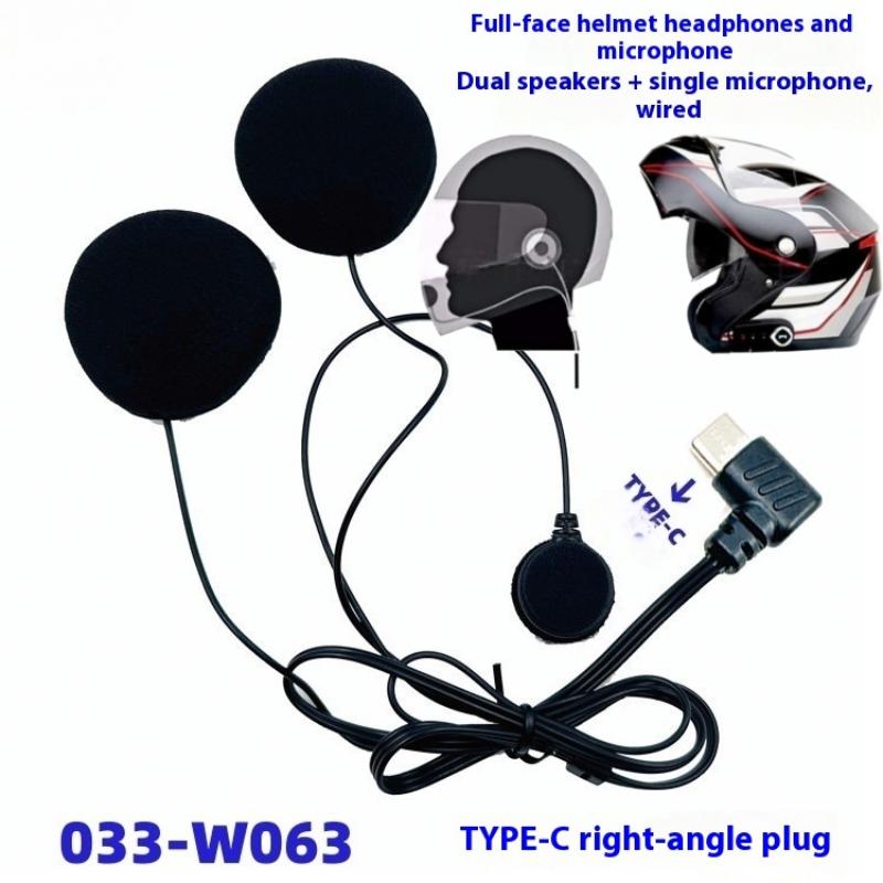1Pc Type-C Plug HD Noise Reduc - Full Face Motorcycle Helmet With Bluetooth review and price