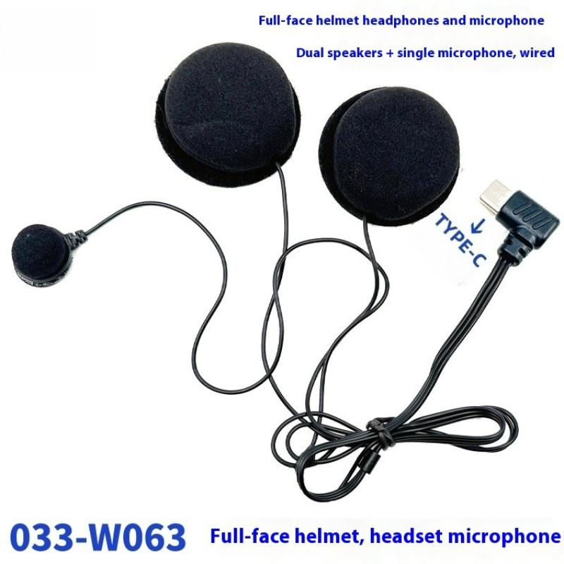1Pc Type-C Plug HD Noise Reduc - Full Face Motorcycle Helmet With Bluetooth review and price