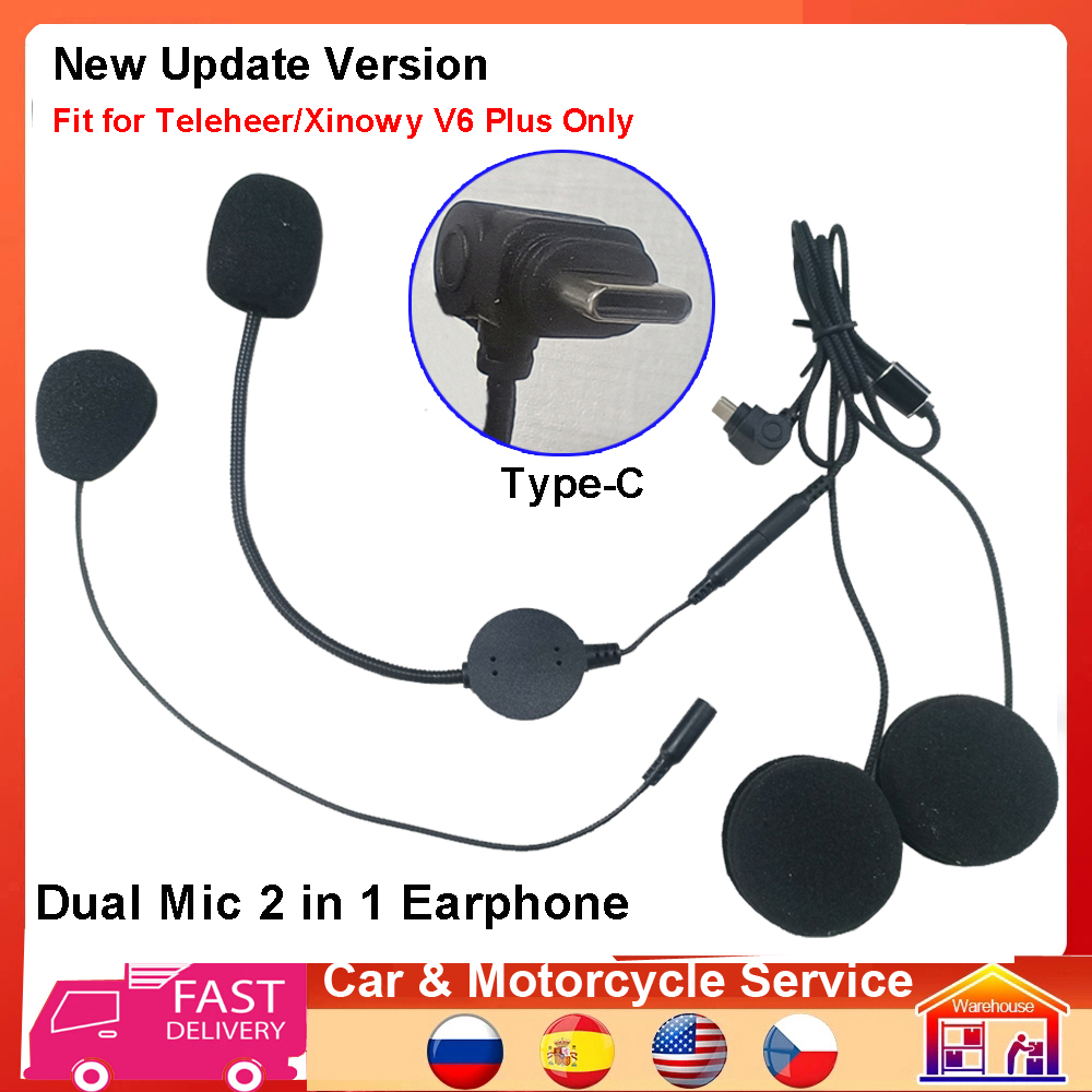 Type-C Earphone Speaker 2 in 1 - Full Face Motorcycle Helmet With Bluetooth review and price